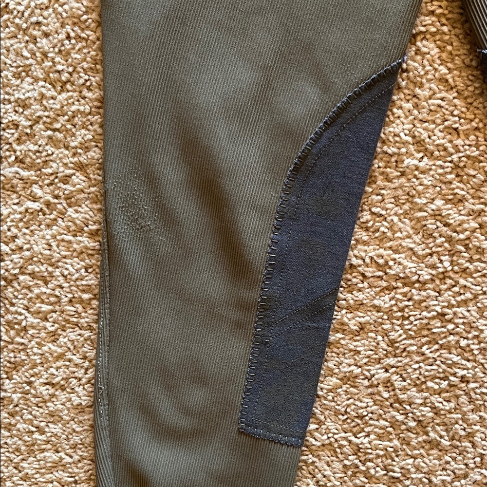 Tiff Rider Olive Green Equestrian Riding Breeches - Picture 11 of 11
